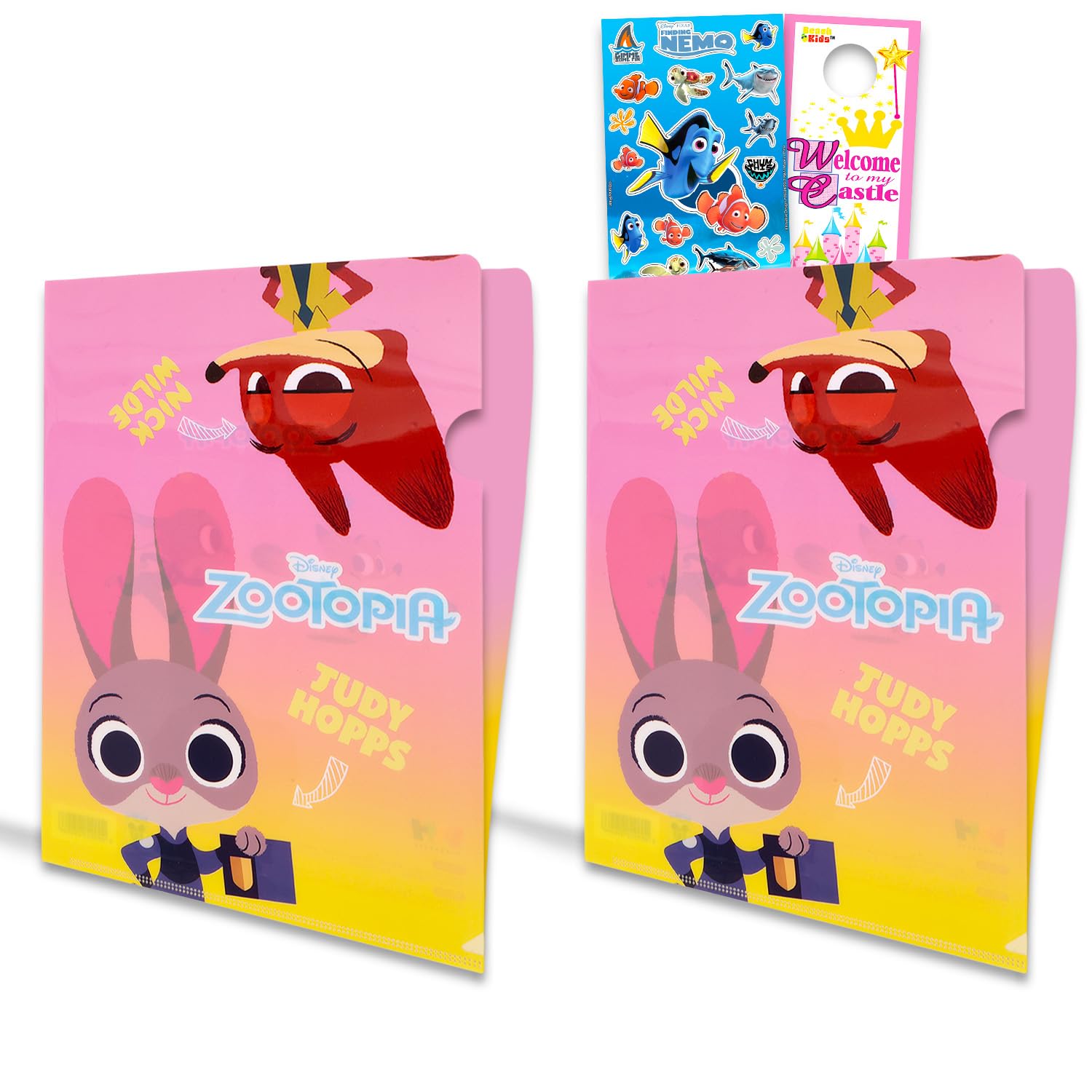 Amazon.com : Zootopia Folders for School - Bundle with 2 Plastic
